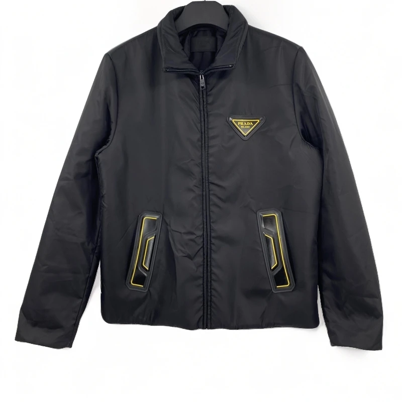 全新未使用 Prada/普拉达 胸前三角标棉服夹克 54