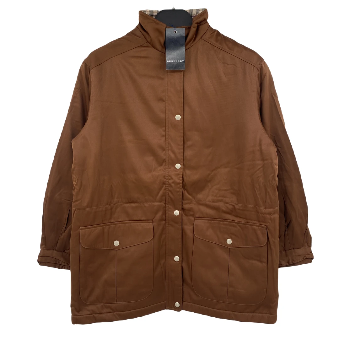 全新未使用 BURBERRY/博柏利 领口格纹棉服