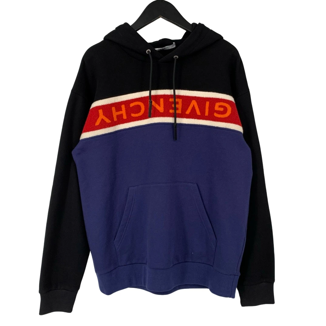 全新未使用 Givenchy/纪梵希 反转植绒字母帽衫 A 叶子064