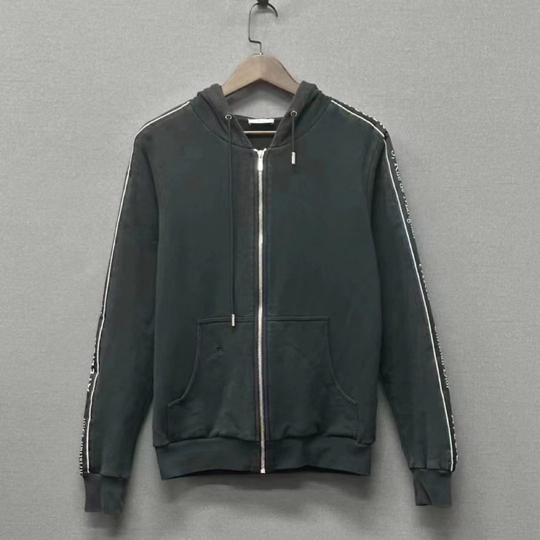 95新 DIOR/迪奥 手臂串标拉链帽衫-叶子1433