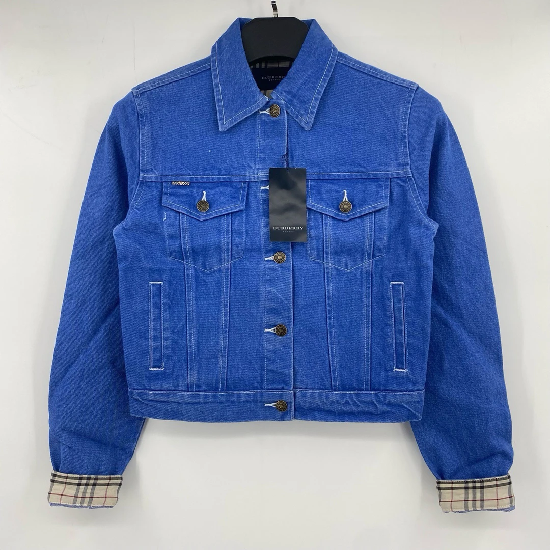 全新未使用 BURBERRY/博柏利 牛仔外套 皮蛋