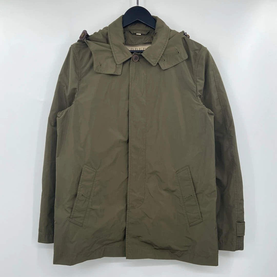 99新 BURBERRY/博柏利 军绿色冲锋衣 M G 叶子-187