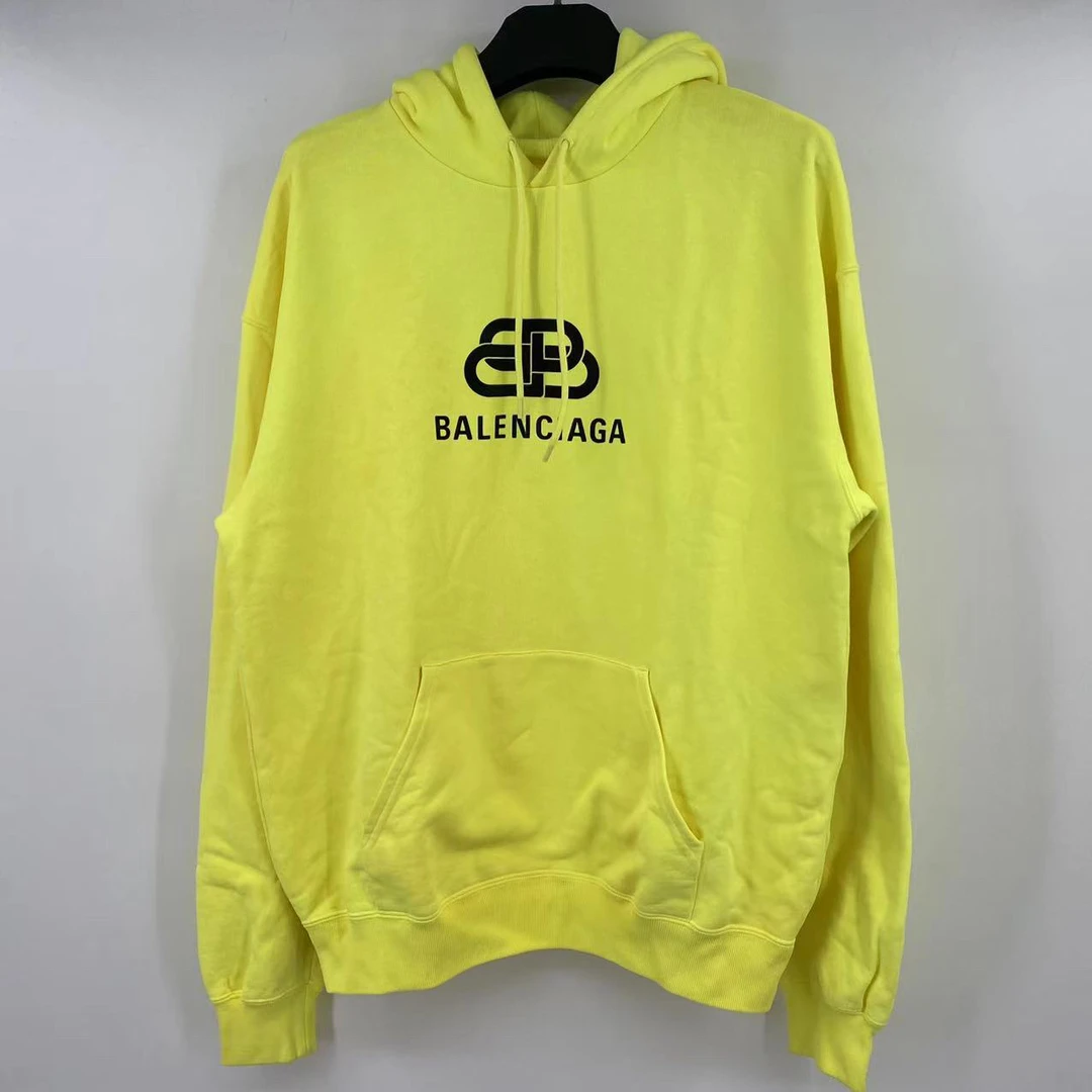 95新 Balenciaga/巴黎世家 荧光黄卫衣