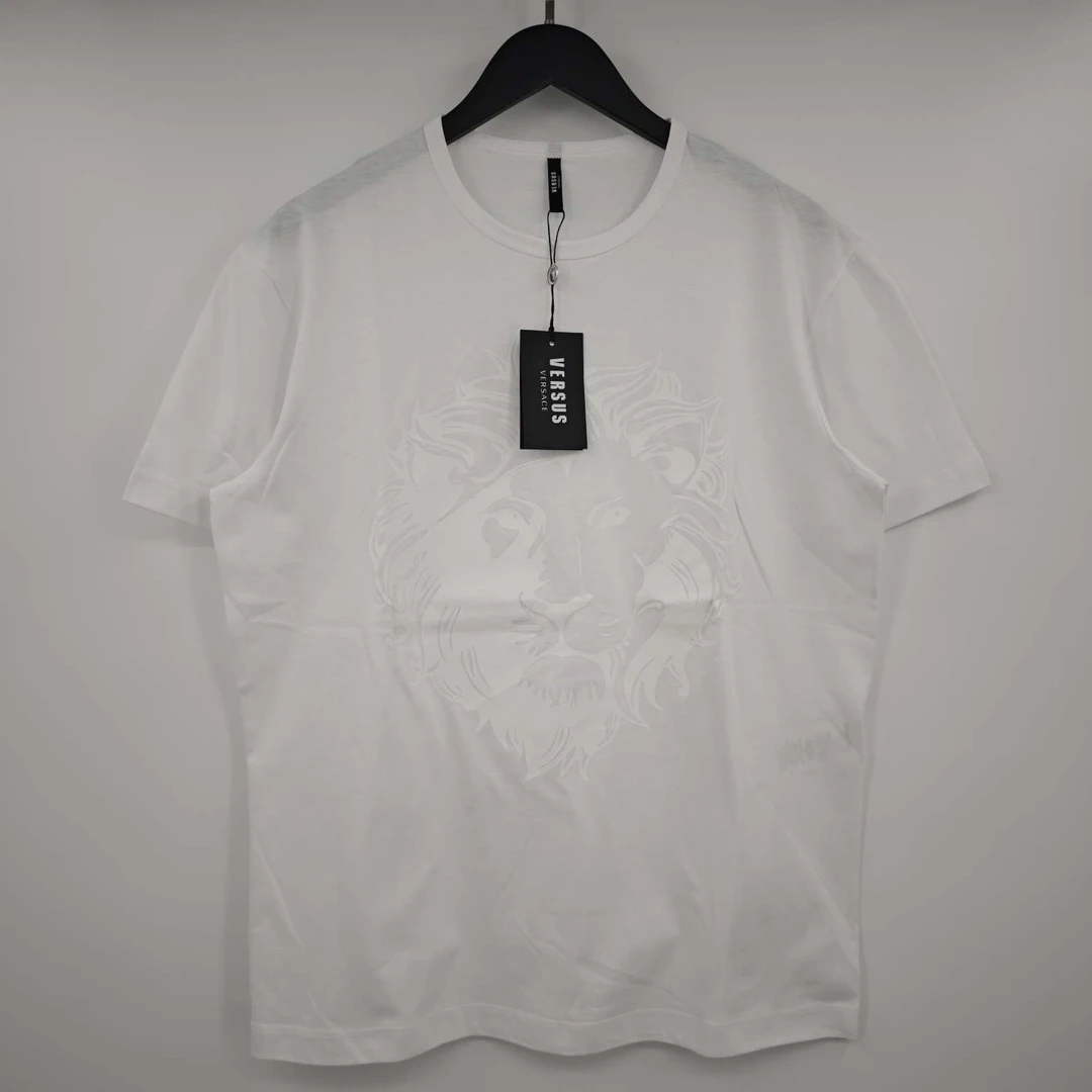 全新未使用 VERSACE/范思哲 狮子印花短袖 G2406260014 叶子-619