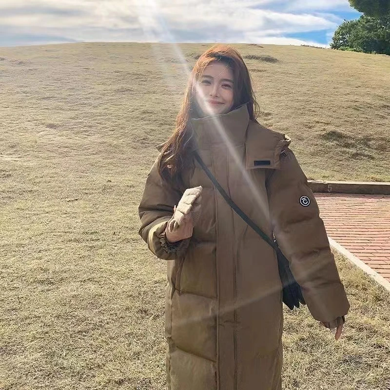 棉服冬季外套棉衣新款韩版宽松长款过膝棉袄