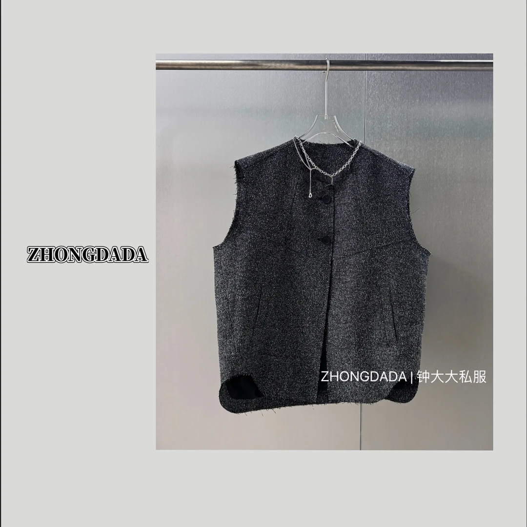 ZHONG大大【】秋季时尚气质马甲宽松显瘦外套上衣366