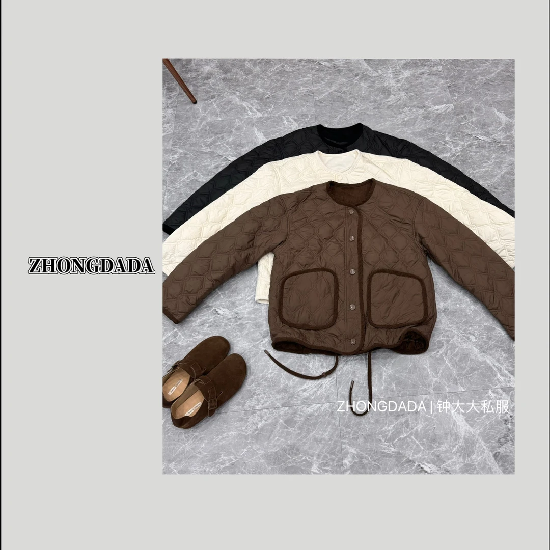 ZHONG大大【】2024秋冬圆领宽松百搭外套时尚休闲上衣11553