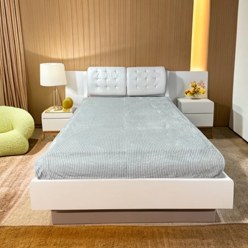 福利牛奶绒毛毯床单冬天加绒毛毯双面绒床单轻奢加绒加厚保暖纯色