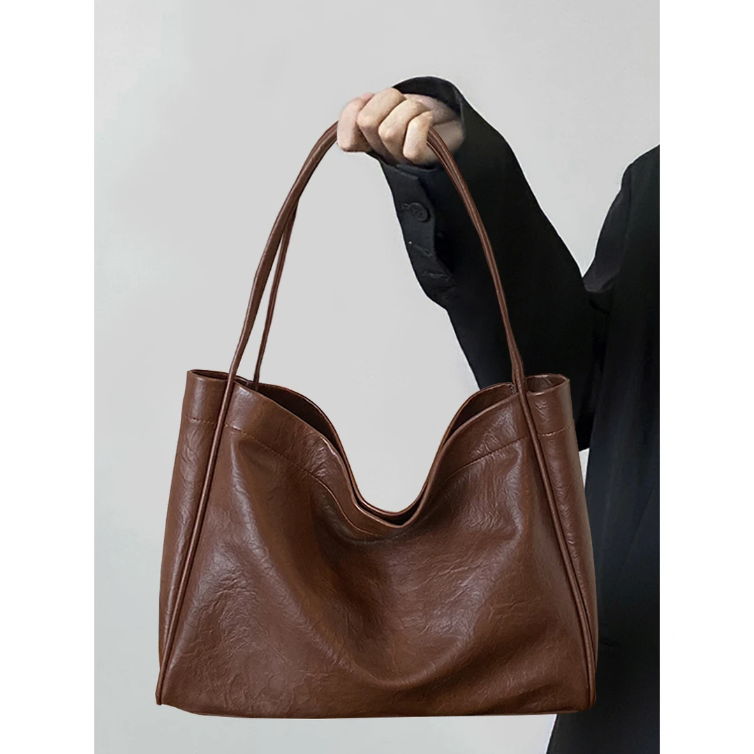 TIFICY真皮托特包包女2025新款高级感时尚通勤单肩大包女