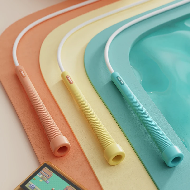 小银竞速跳绳莎式跳绳健身计时计卡路里女生学生中考跳绳锻炼耐磨