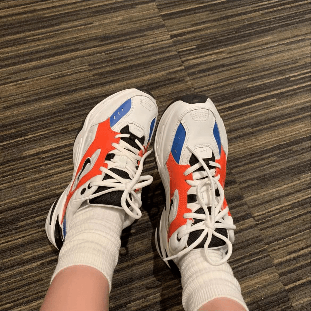 NIKE M2K Tekno  红白蓝复古老爹鞋走秀款休闲运动鞋 AO3108-101