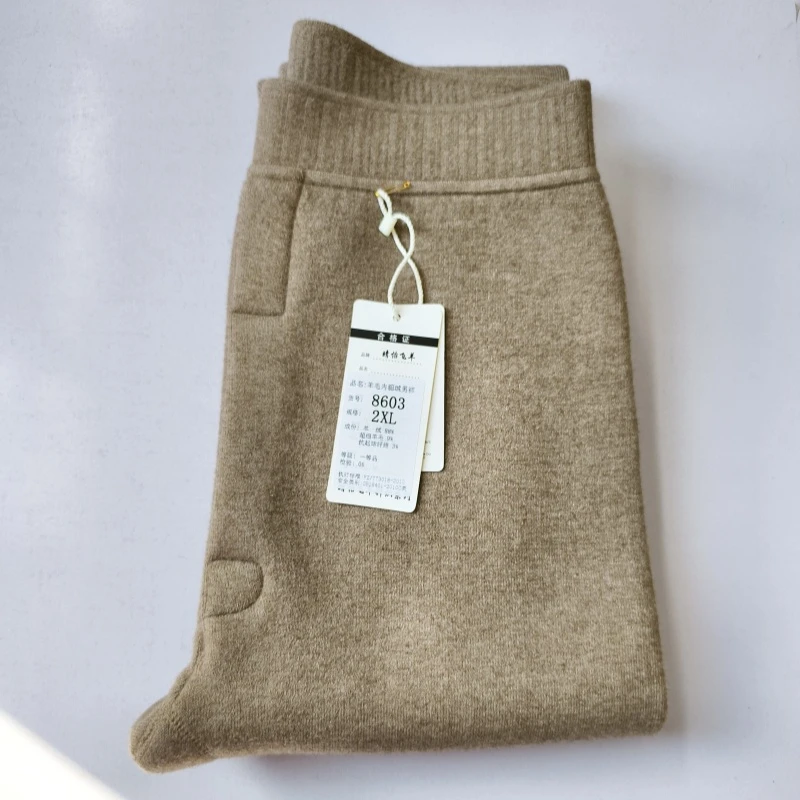 羊毛内貂绒男裤柔软舒适保暖新品上市保暖裤羊毛裤