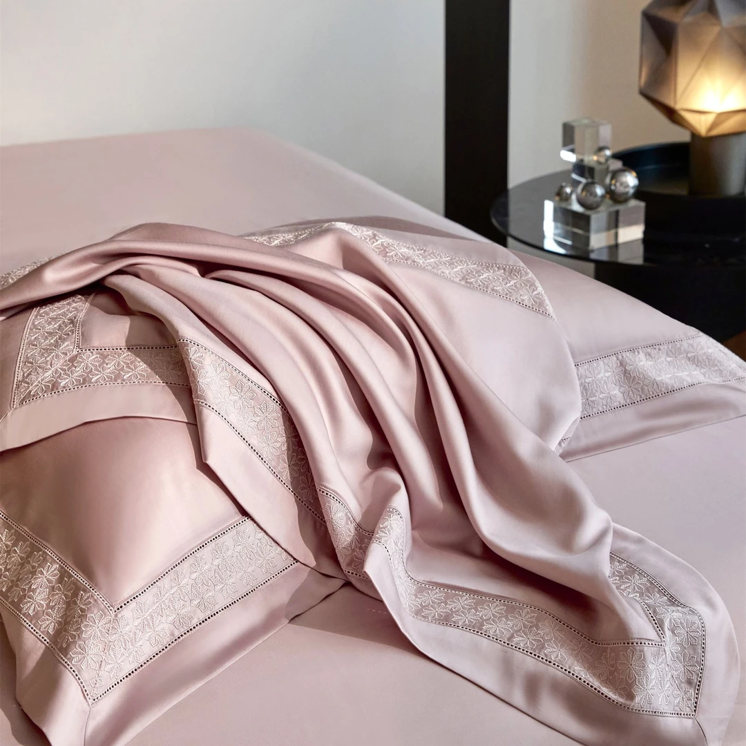 【豆爸专享】高定！LF奥地利兰精天丝镂空工艺床盖款套件——爱丽丝