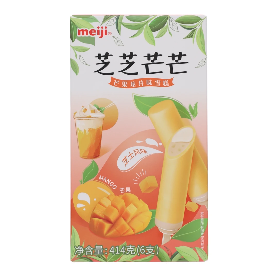 meiji/明治雪糕芒果龙井味  芝士味 414g