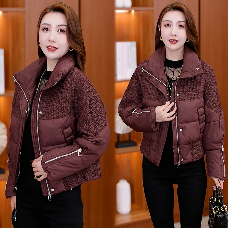 冬季短款小棉袄女2025新款百搭减龄修身棉衣棉服韩版加厚保暖外套