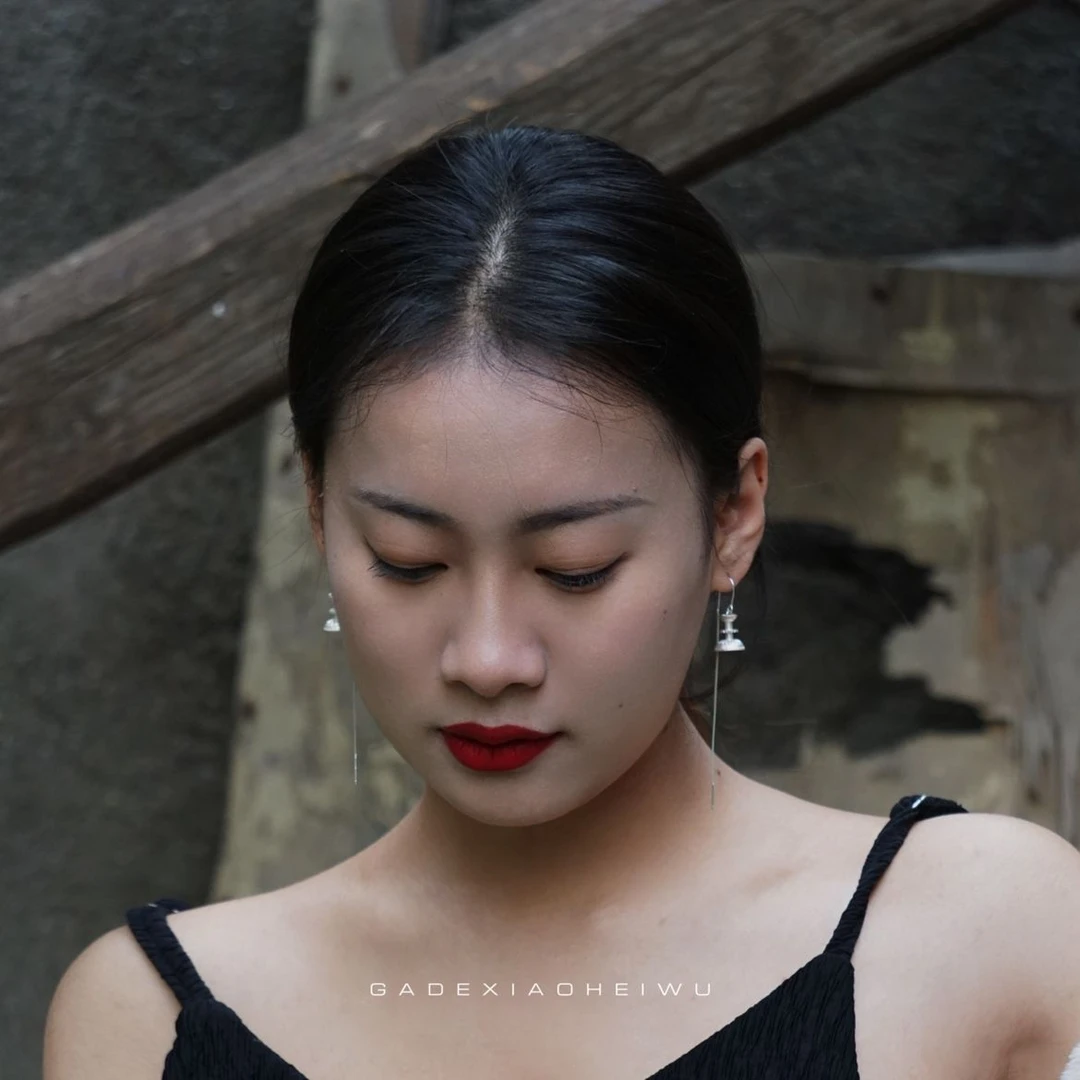 铜合金耳饰 彝族银色耳环女民族风原创小众耳饰女简约高级感百搭