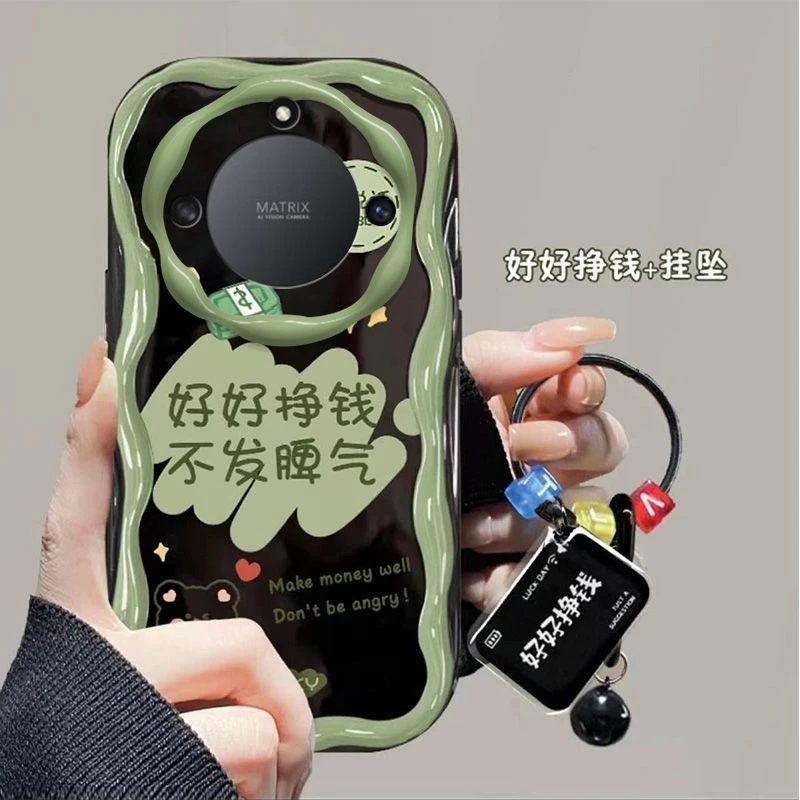 好好挣钱华为荣耀X40手机壳RMO一AN00网红5G软壳honor全包防摔女