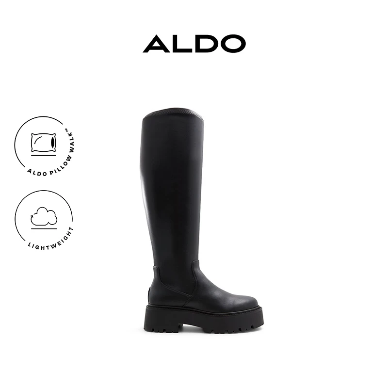 ALDO女士长筒靴厚底骑士靴时尚高筒英伦风时尚质感ABAF24A28