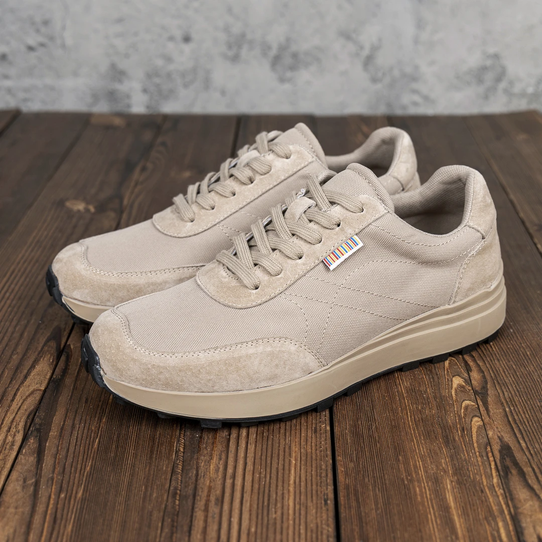 LBEL新款春夏阿甘鞋慢跑鞋低帮时尚潮流休闲鞋透气厚底男士鞋