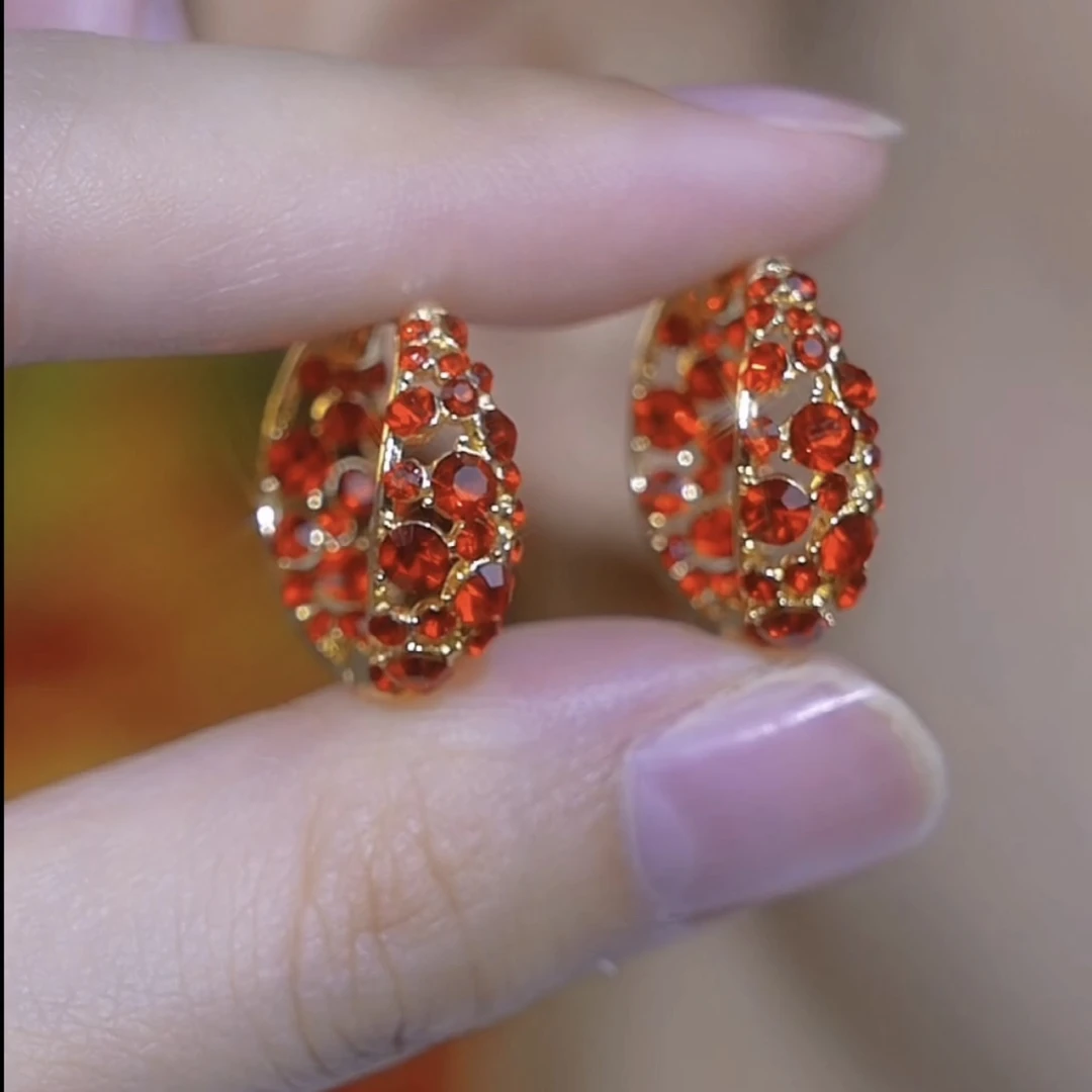 铜合金耳饰 【鸿运当头】时尚气质百搭耳环