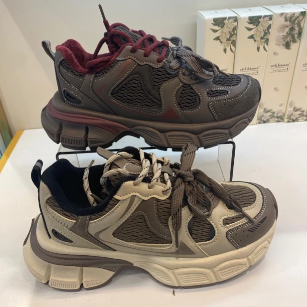 80010【加绒】网红时尚百搭厚底ins休闲老爹鞋