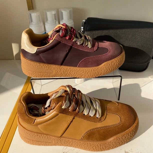 3567时尚百搭复古厚底德训鞋低帮韩版小众德训鞋