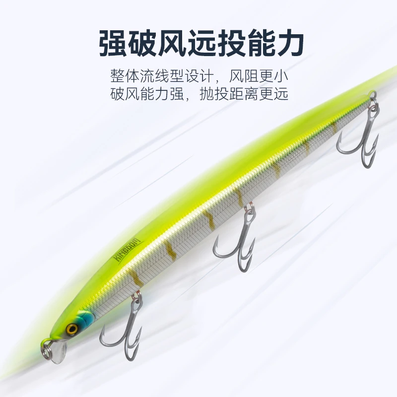 国王路亚缓浮加长米诺路亚饵浮水系列仿真经典