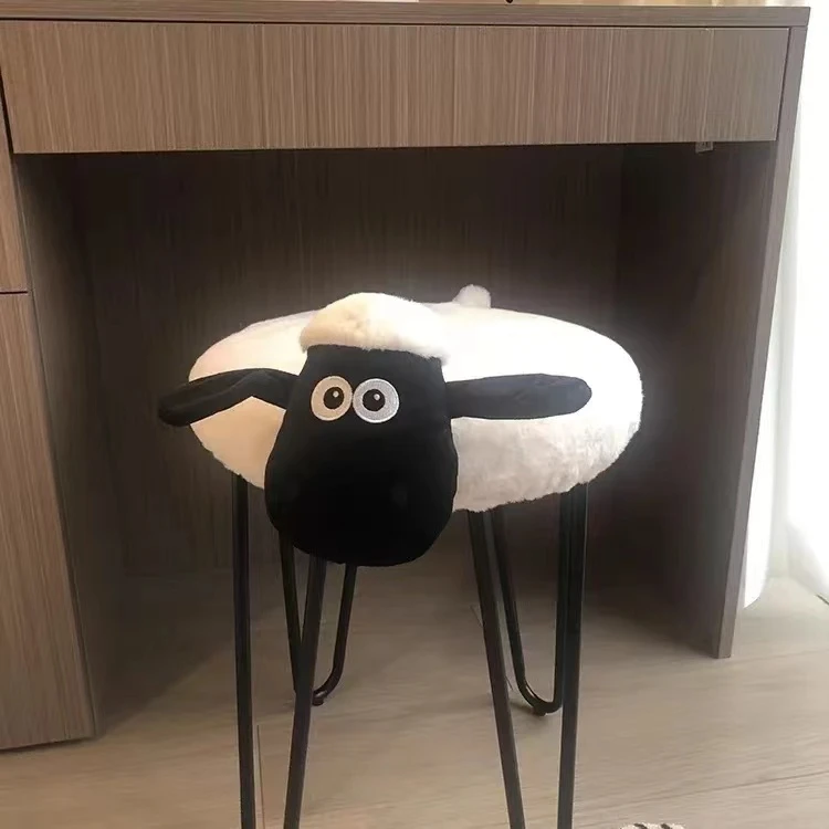 【颜色随机】动画小羊单人简约凳子