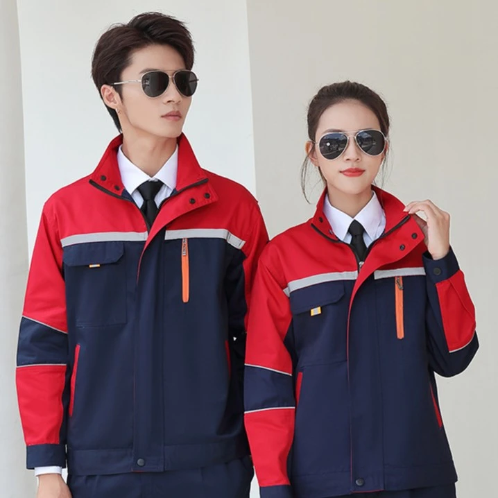 【糖果五代】春秋款时尚劳保工作服套装男女汽修服车间厂服工装定制