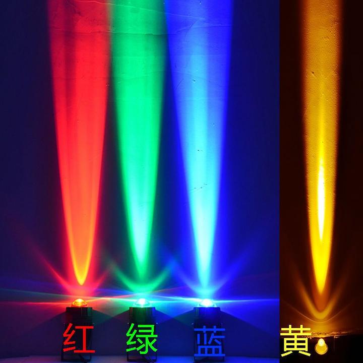 一束光聚光射灯户外防水led彩色光束灯罗马柱外墙投七彩射灯变色