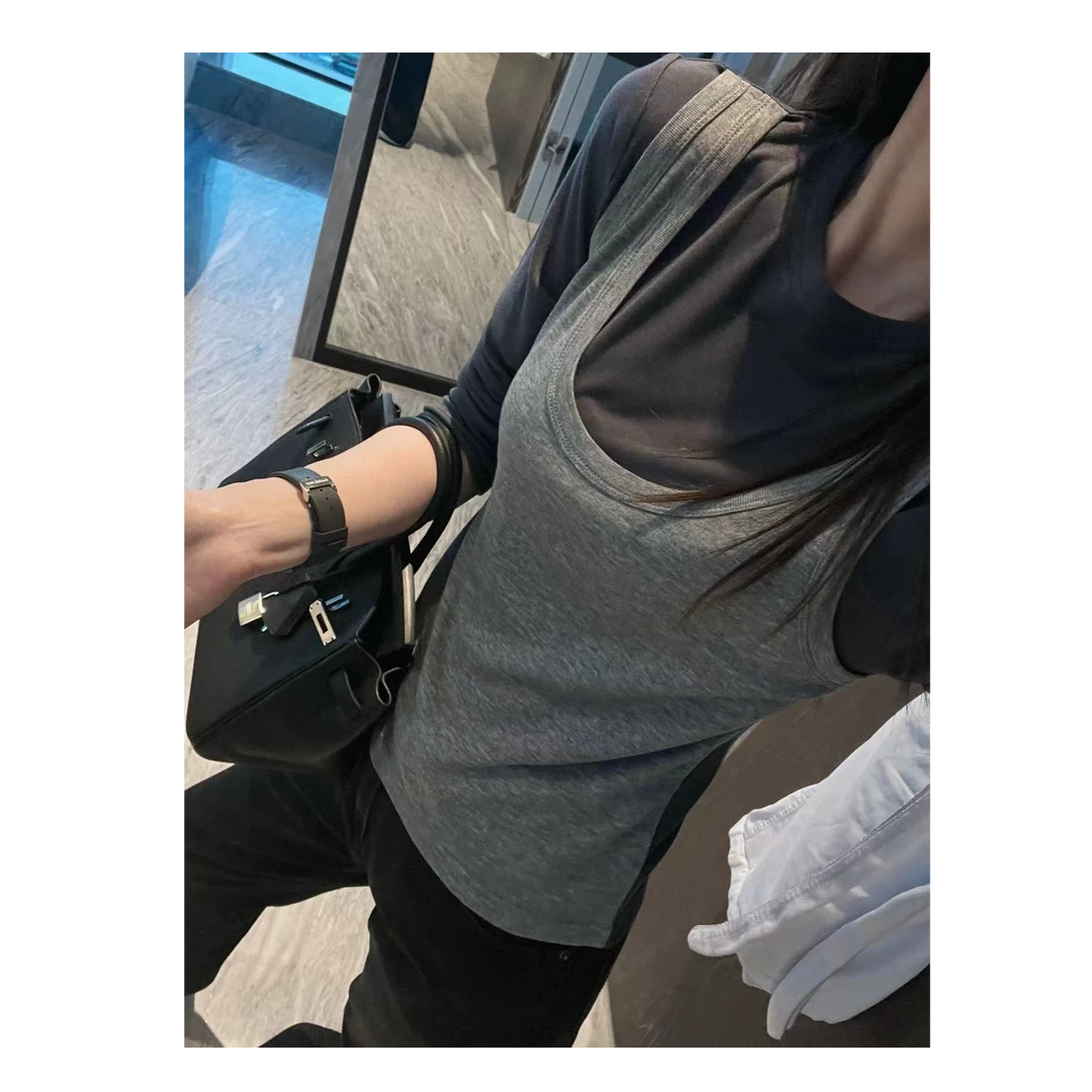 【反季福利】秋日之旅~莱赛尔绵羊毛简约气质假两件叠穿长袖上衣