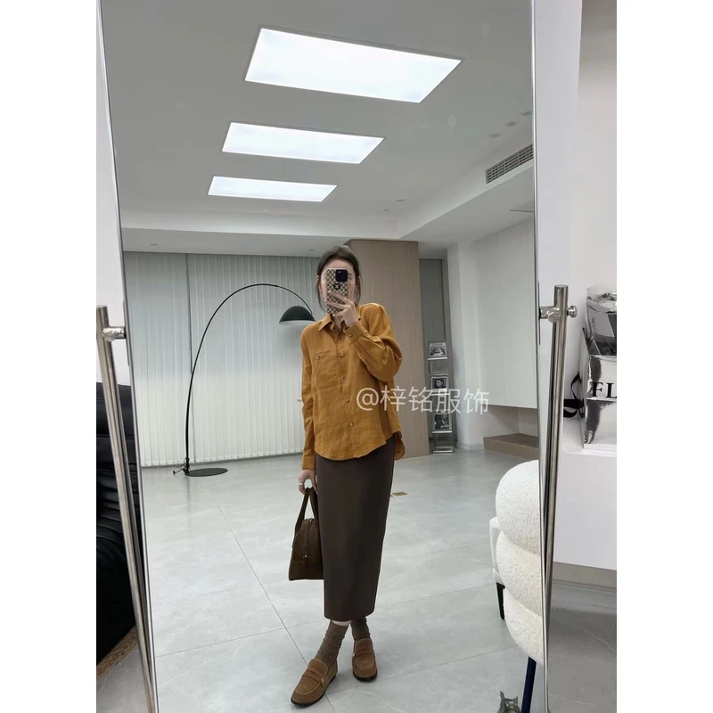 【梓铭】20423~高端线 半糖主义100%亚麻衬衫 现货秒发