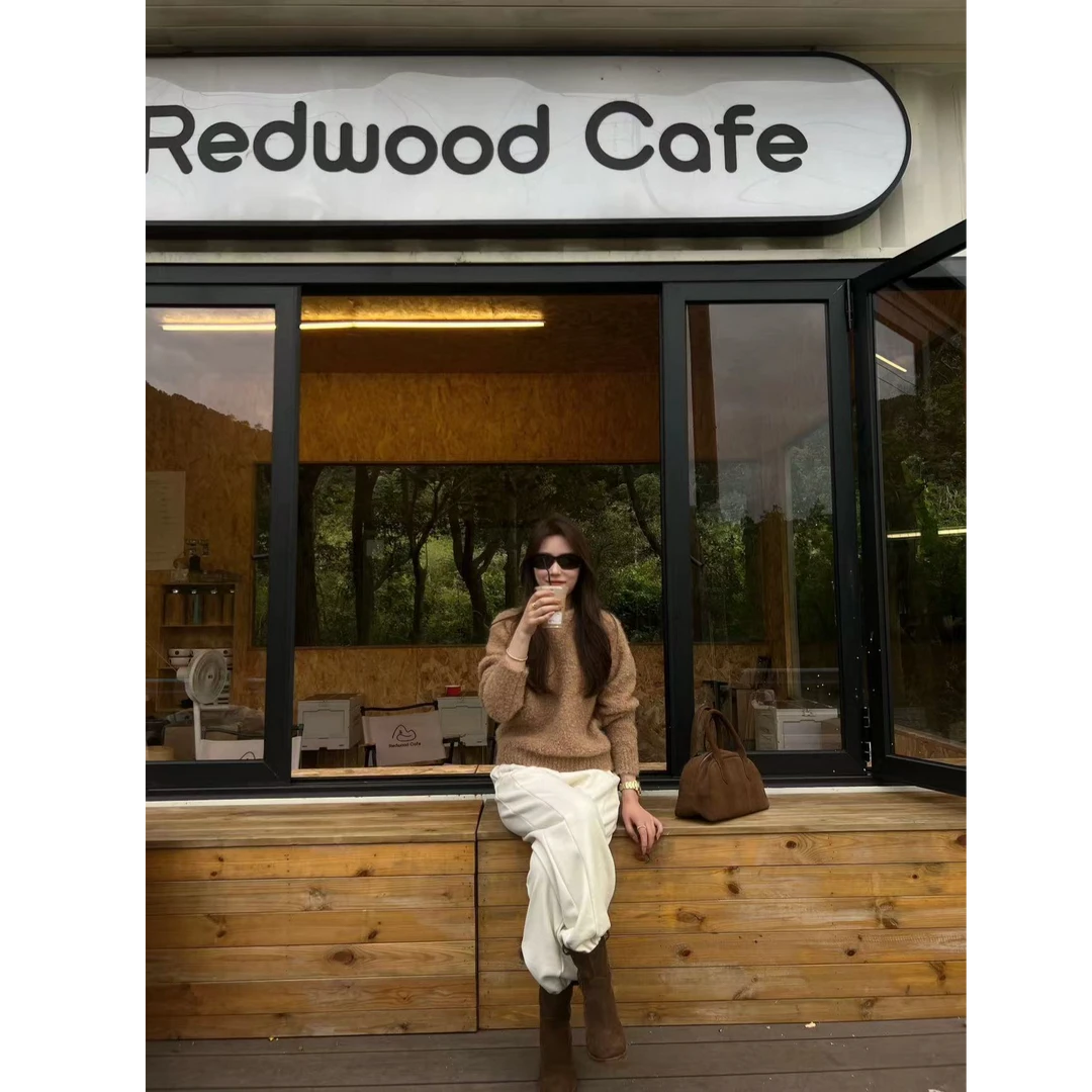 3136~冬季小火炉～韩系高级感亲肤保暖羊圈圈加厚保暖毛衣 现货发