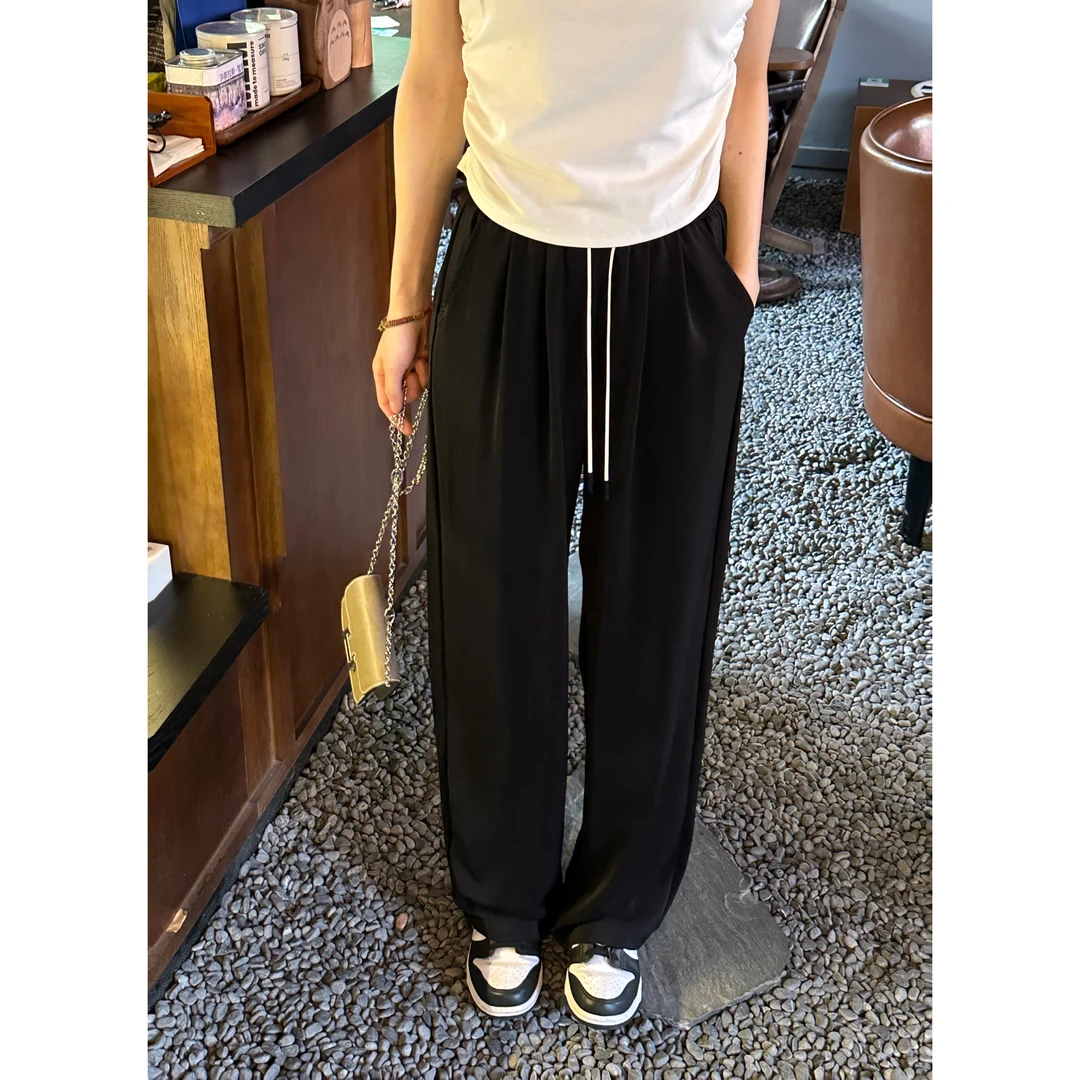 【天丝凉凉裤】莱赛尔天丝夏季薄款透气冰凉感防晒显瘦瘦版阔腿裤