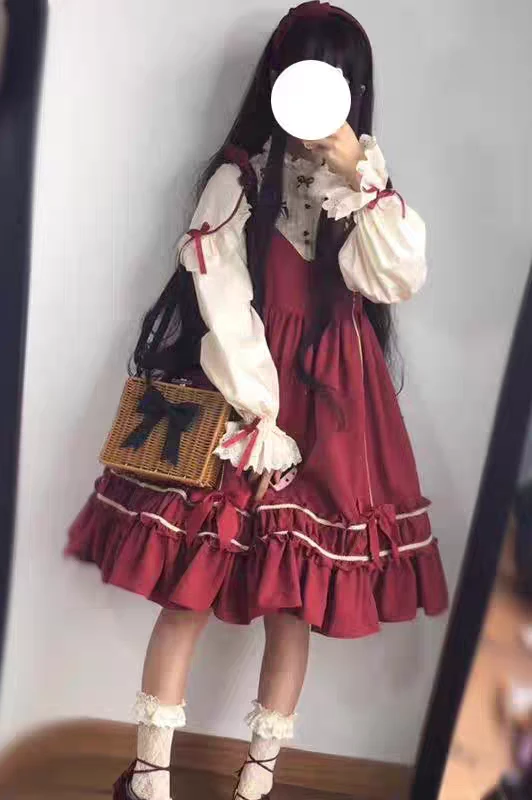 大脸猫家洛丽塔裙子套装（无配件）