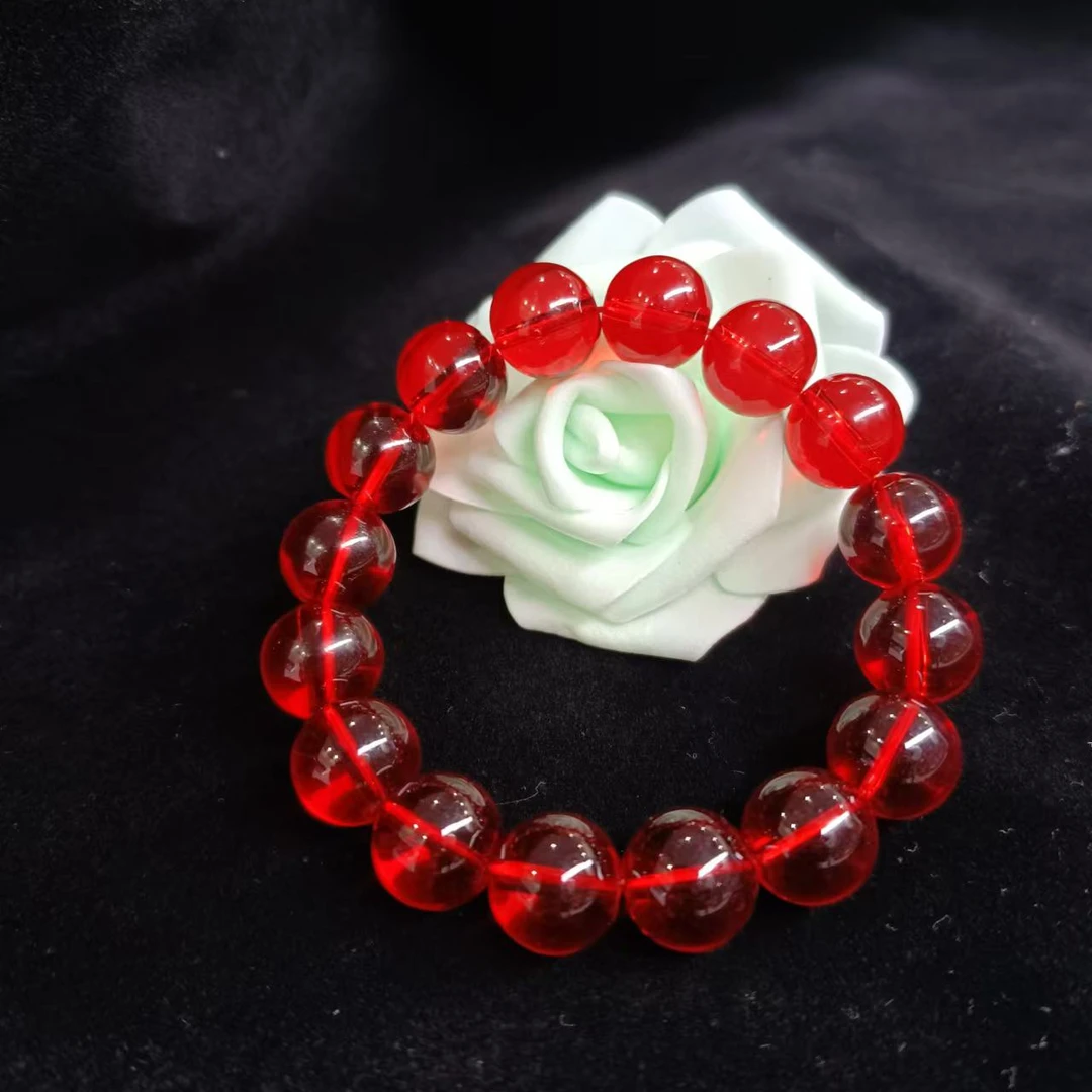 XJ岚霏甄选》时尚大气红宝石首饰培育项链SL0062配礼盒