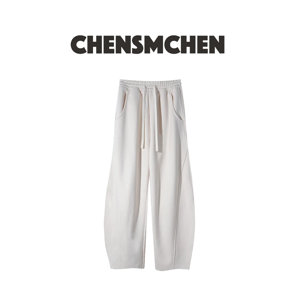 CHENSMCHEN【新品上新】冬款奥粒德绒加厚香蕉裤简约宽松百搭加绒