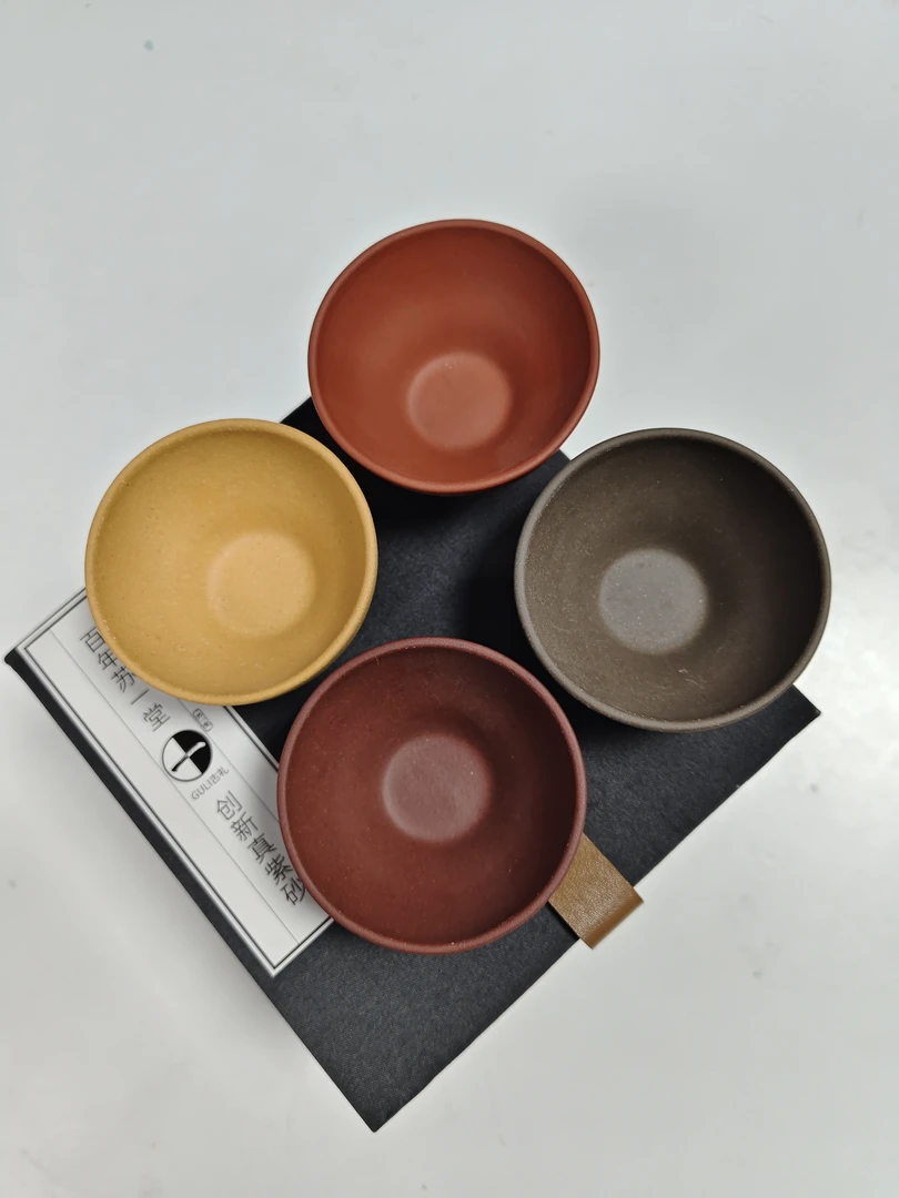 【七周年福利】四色莲花杯礼盒装苏一堂紫砂杯主人杯 （4色颜色随机）