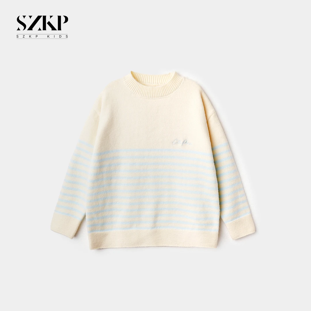 SZKP冬季新款女童装中大童儿童时尚保暖套头圆领毛衣MFYD444157