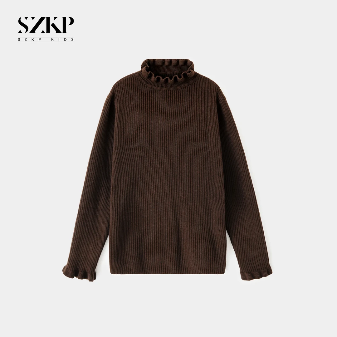 SKZP冬季新款女童装中大童儿童时尚百搭半高领毛衣MFYD444130