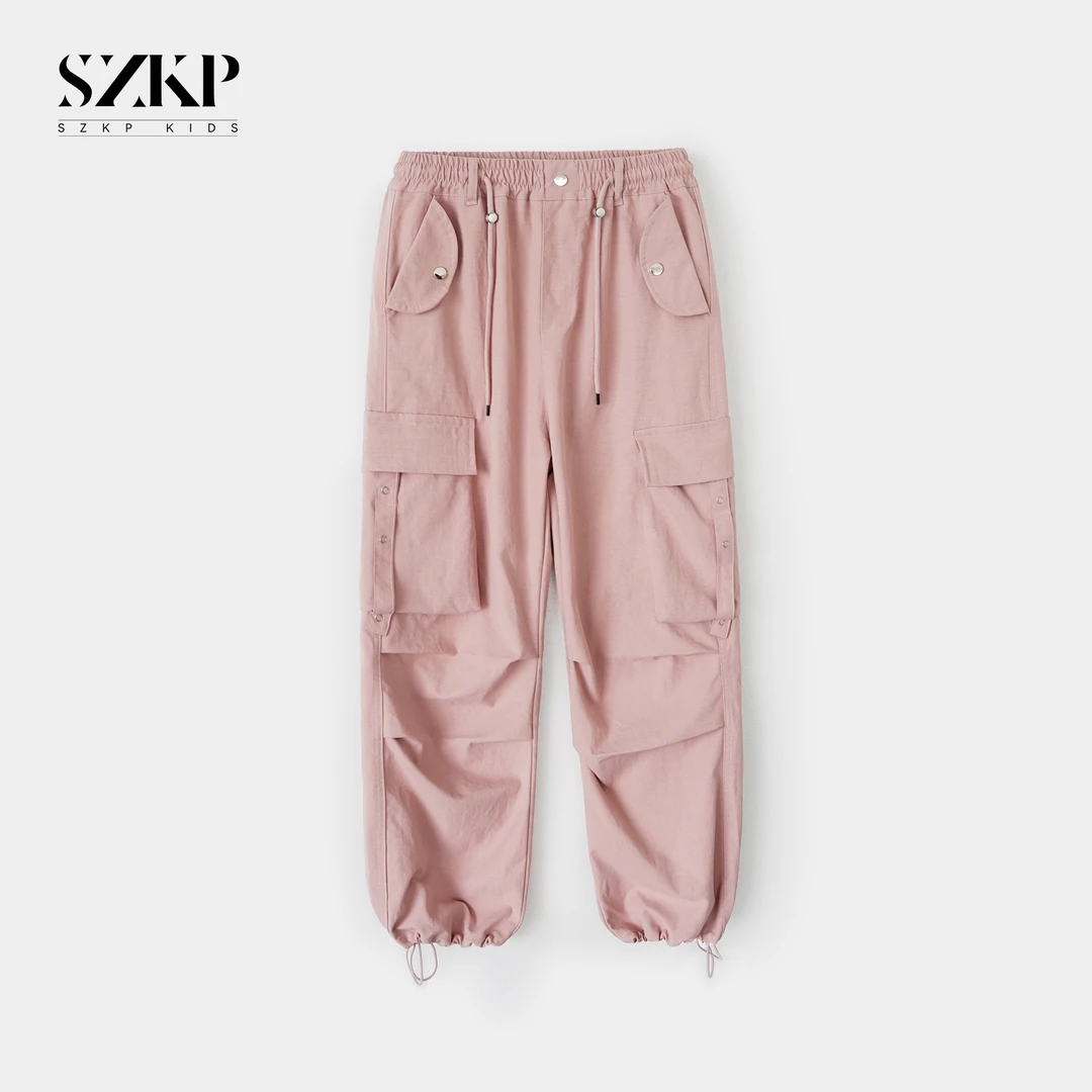 SZKP女童秋装新款时尚长裤中大童韩版休闲裤儿童工装裤JMKQ442647