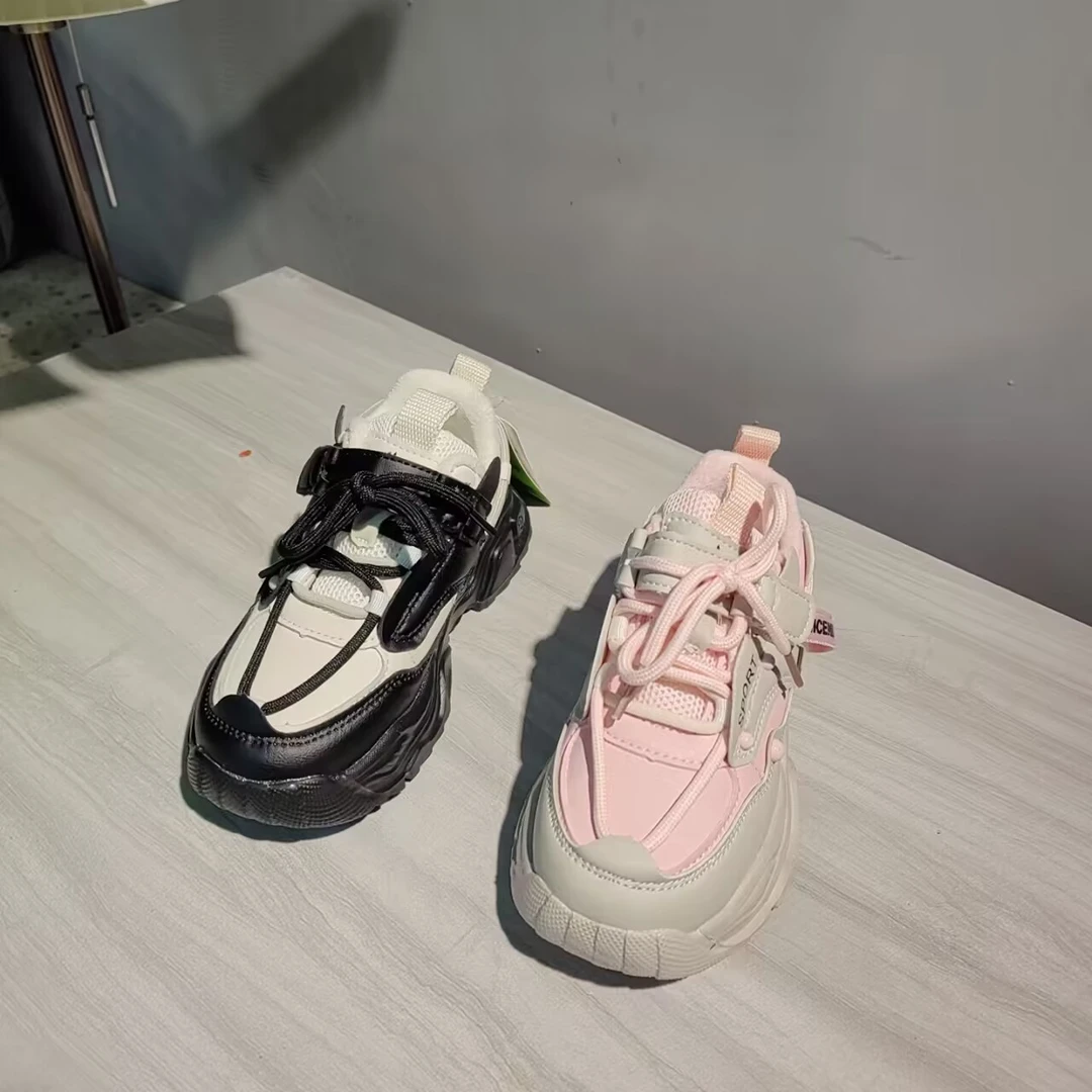 8388男女童鞋百搭休闲鞋时尚麦昆鞋潮流板鞋网面老爹鞋童皮鞋