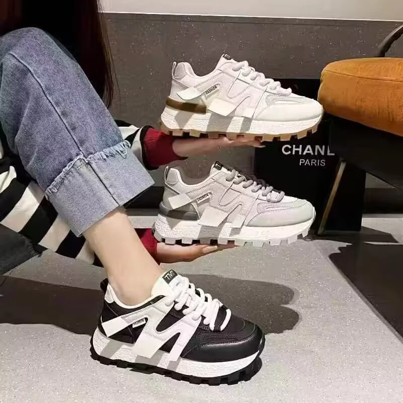 007新款小白鞋网面休闲鞋潮款老爹鞋百搭运动鞋网红麦昆鞋女