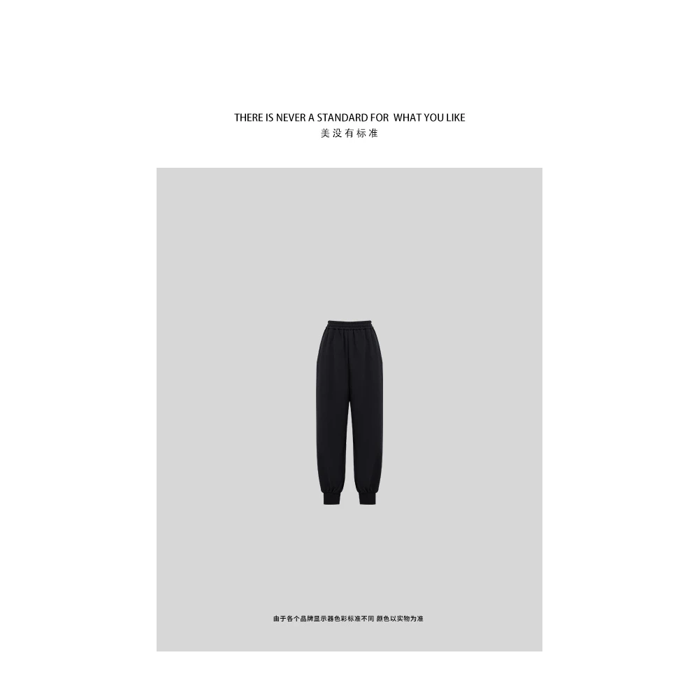 【溜溜裤】高密棉螺纹束脚慵懒休闲卫裤P716K