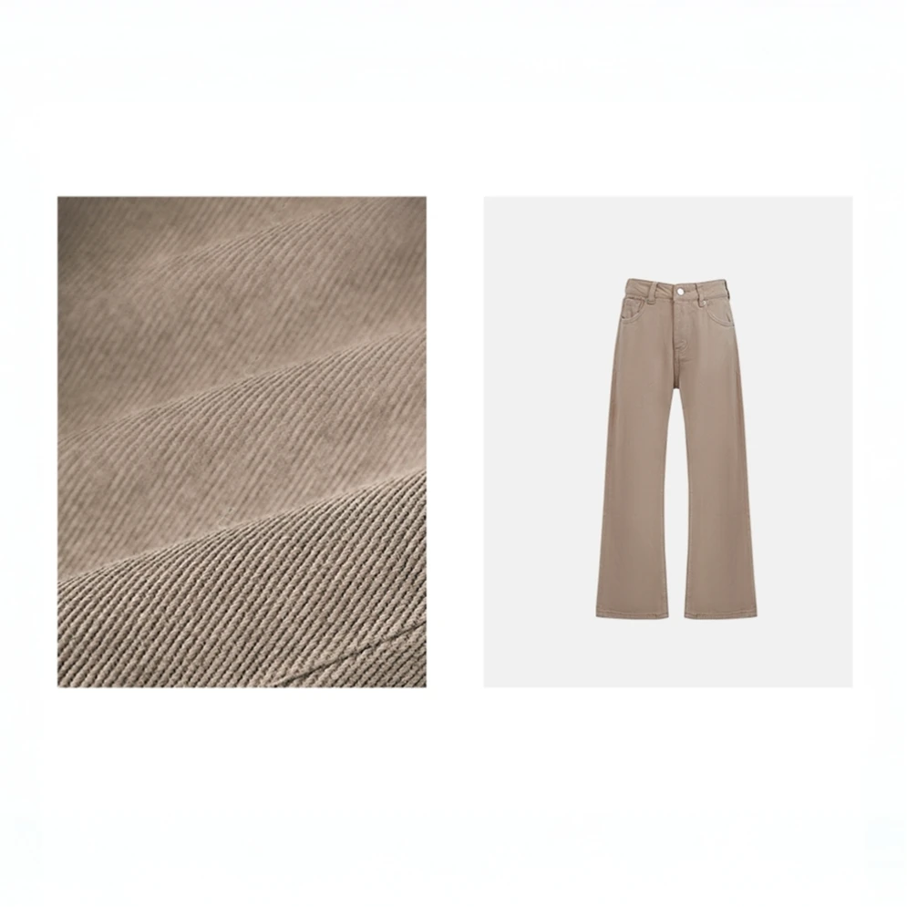 磨毛薄绒时尚休闲牛仔裤复古百搭显瘦阔腿裤子 Z06-1