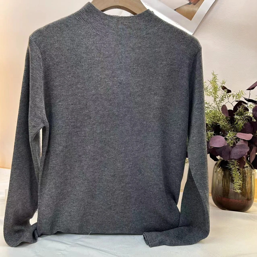 【芊荨精选】2024新款休闲时尚百搭圆领气质打底衫S228#