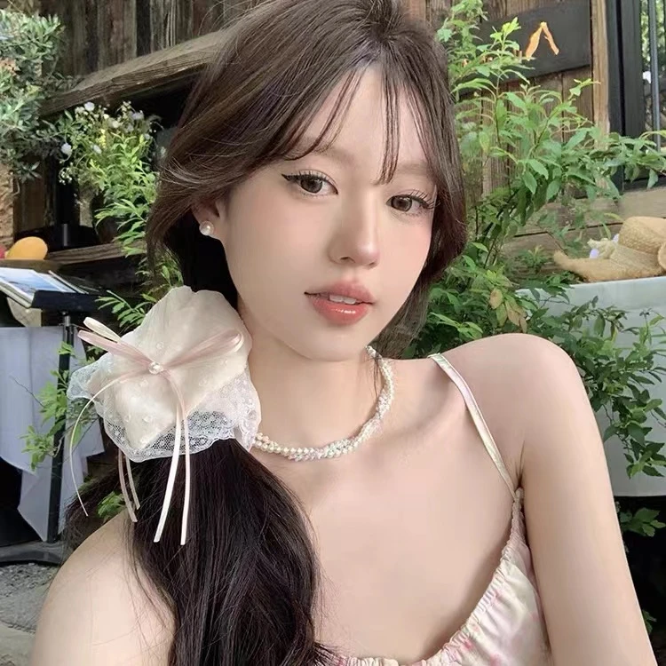 【六个装】高货发圈韩系温柔气质发圈少女丸子头可爱甜美方巾大肠圈