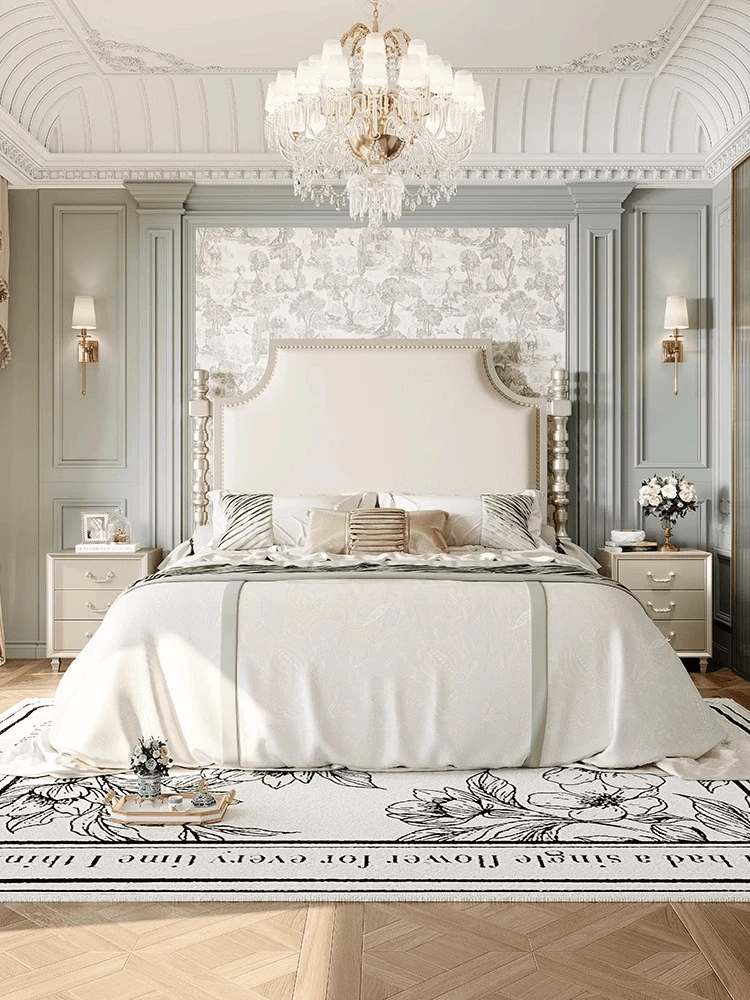 美式奢华实木床轻奢床1.8米主卧双人大床法式ART莫里印象冰柱床