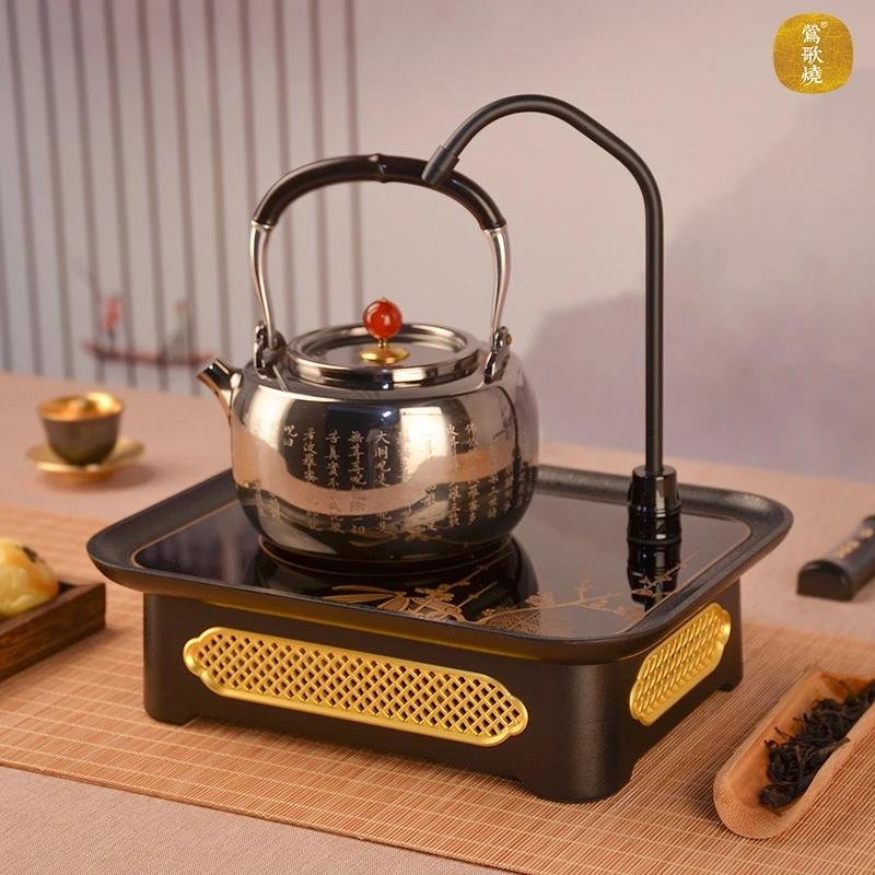 莺歌烧电陶炉家用带抽水静音电茶炉煮茶自动上水一体智能煮茶器
