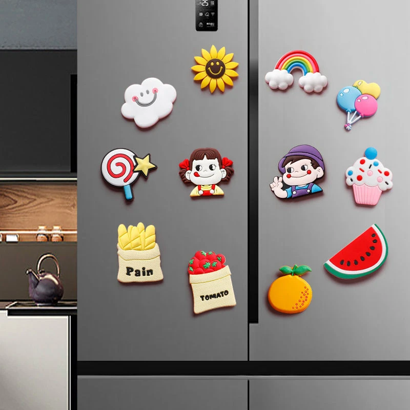 冰箱贴磁贴可爱3d立体装饰平安喜庆中国风磁铁创意侧面家居装饰